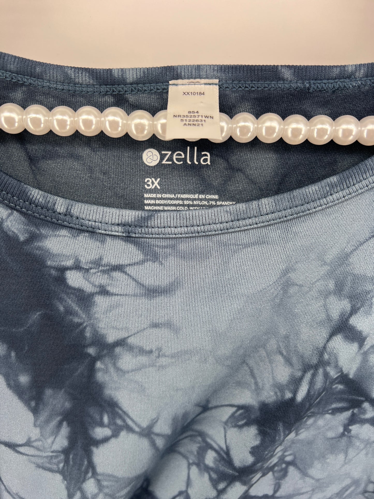 Zella Seamless Wick It Tie-Dye Long Sleeve Activewear Shirt Size 3X NWT
