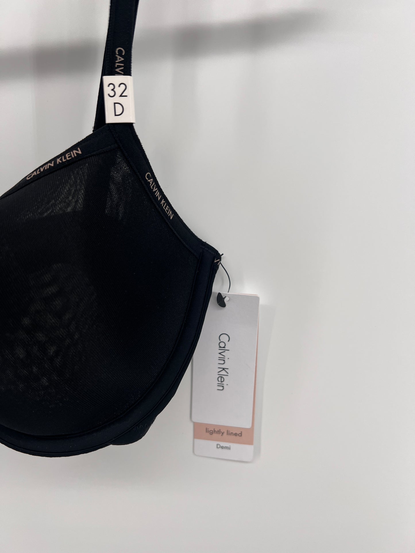 Calvin Klein Lightly Lined Demi Bra Black US/UK Size 32D
