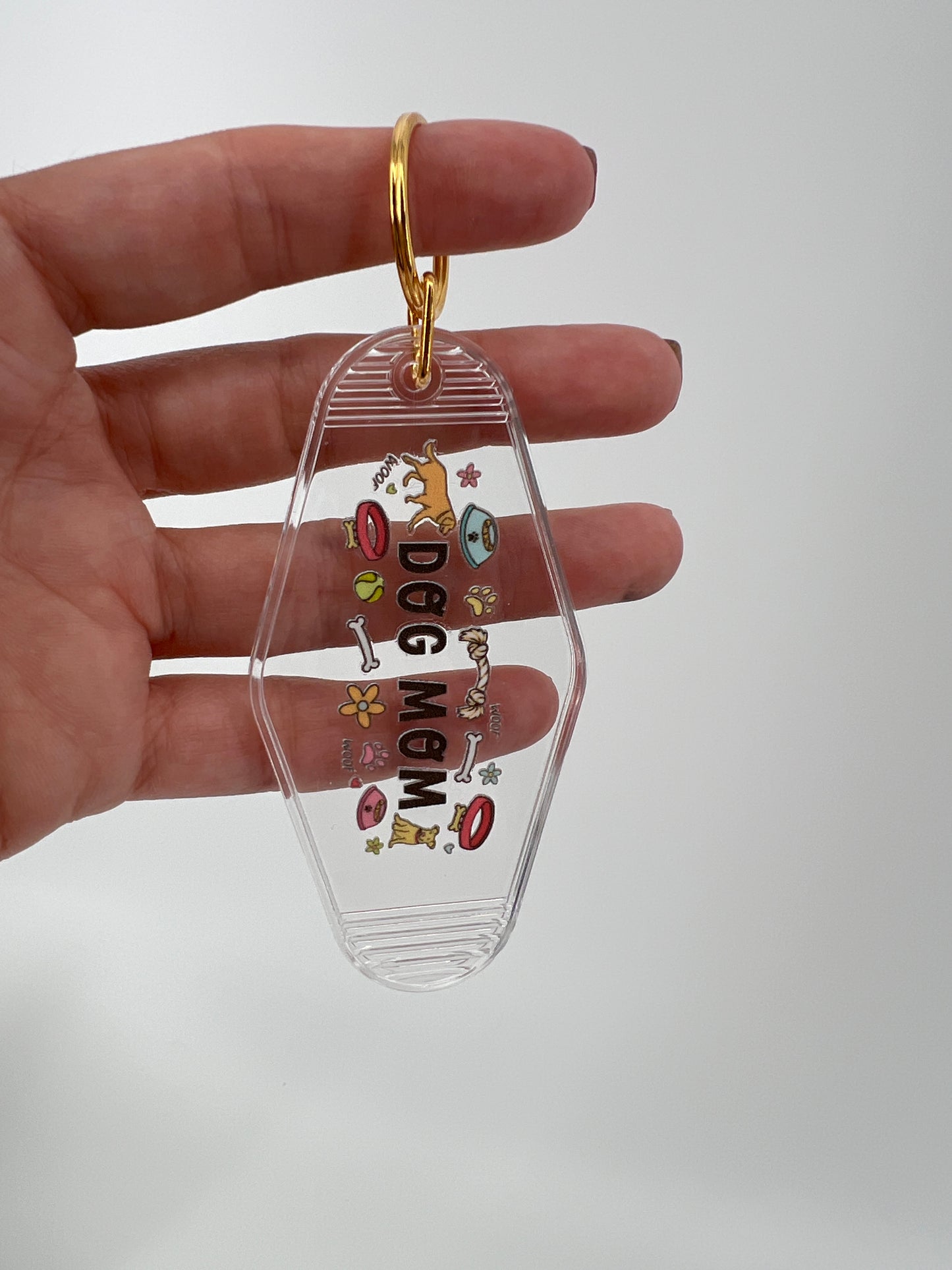 Dog and Cat Mom Motel Keychain Collection