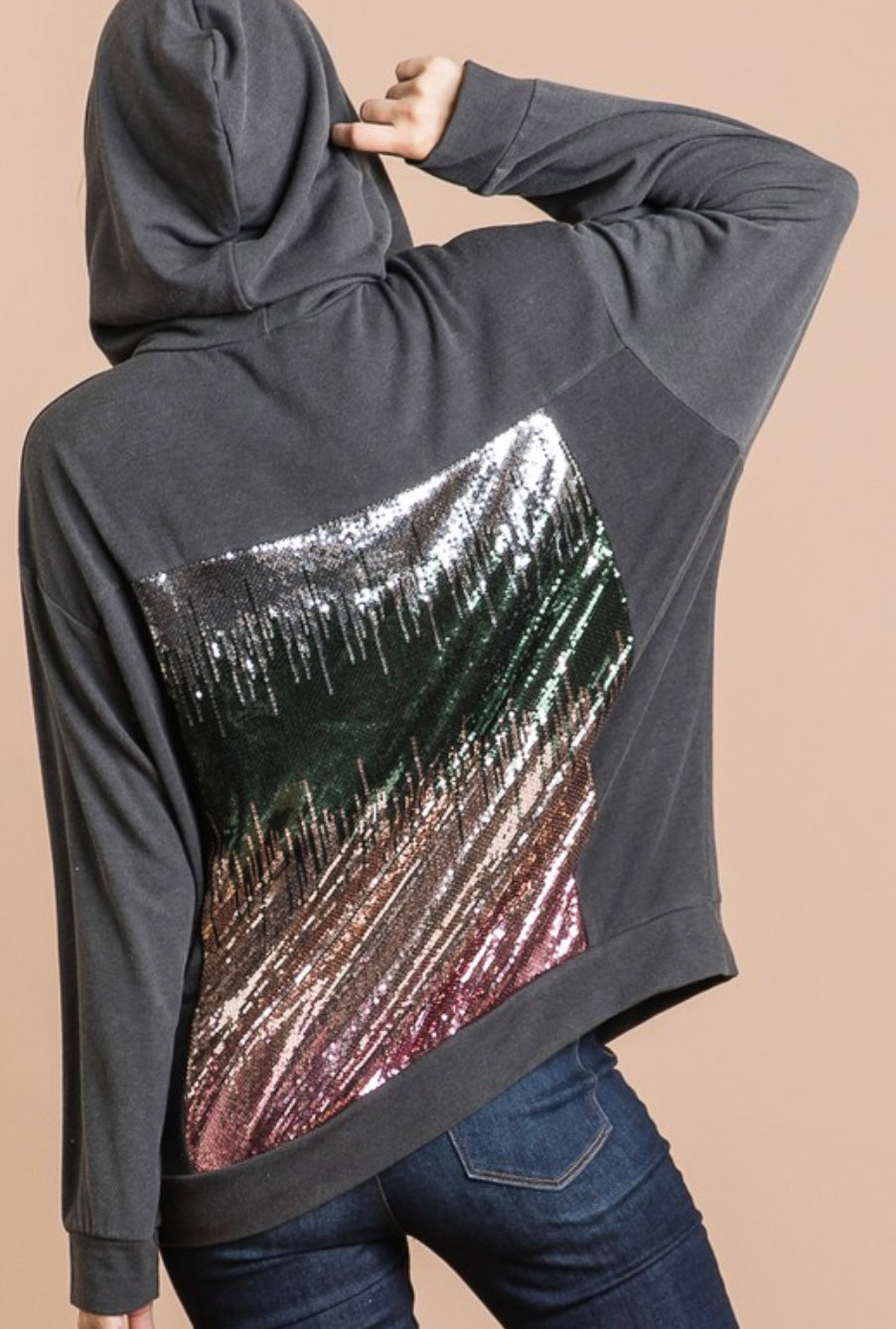 Sequined Hoodie