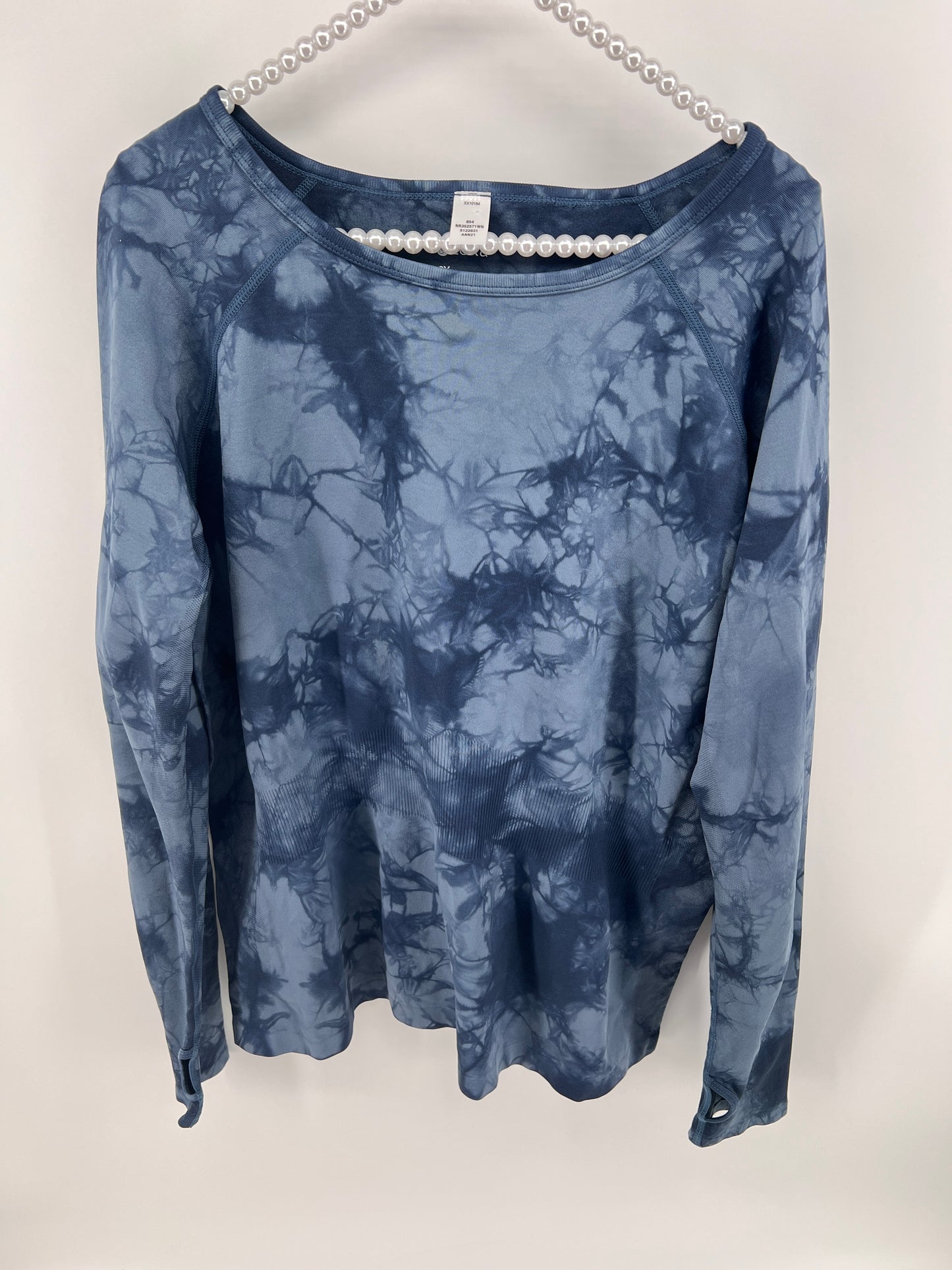 Zella Seamless Wick It Tie-Dye Long Sleeve Activewear Shirt Size 3X NWT