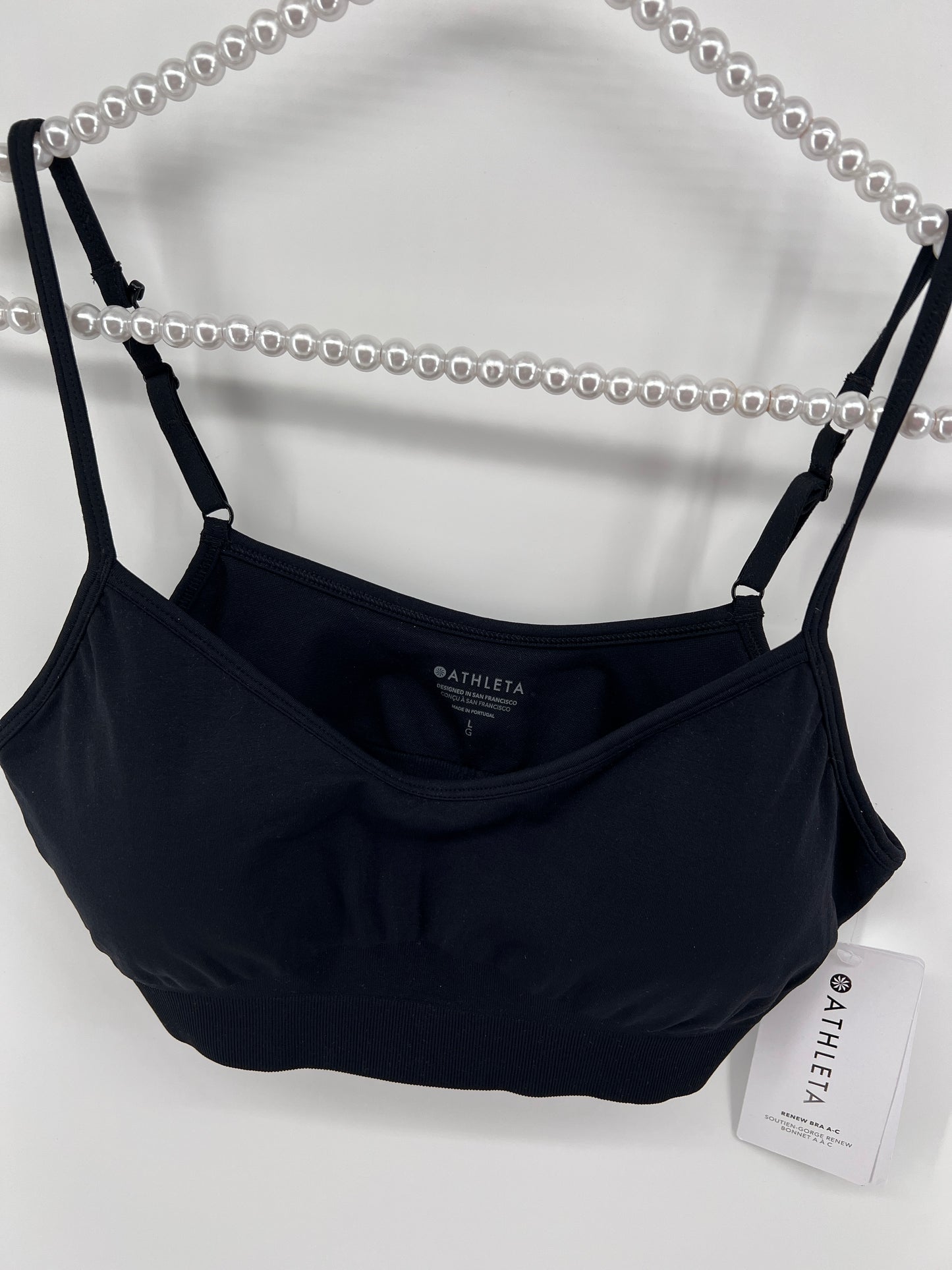 Athleta Renew Seamless Ribbed Bra A-C Cups Size Large