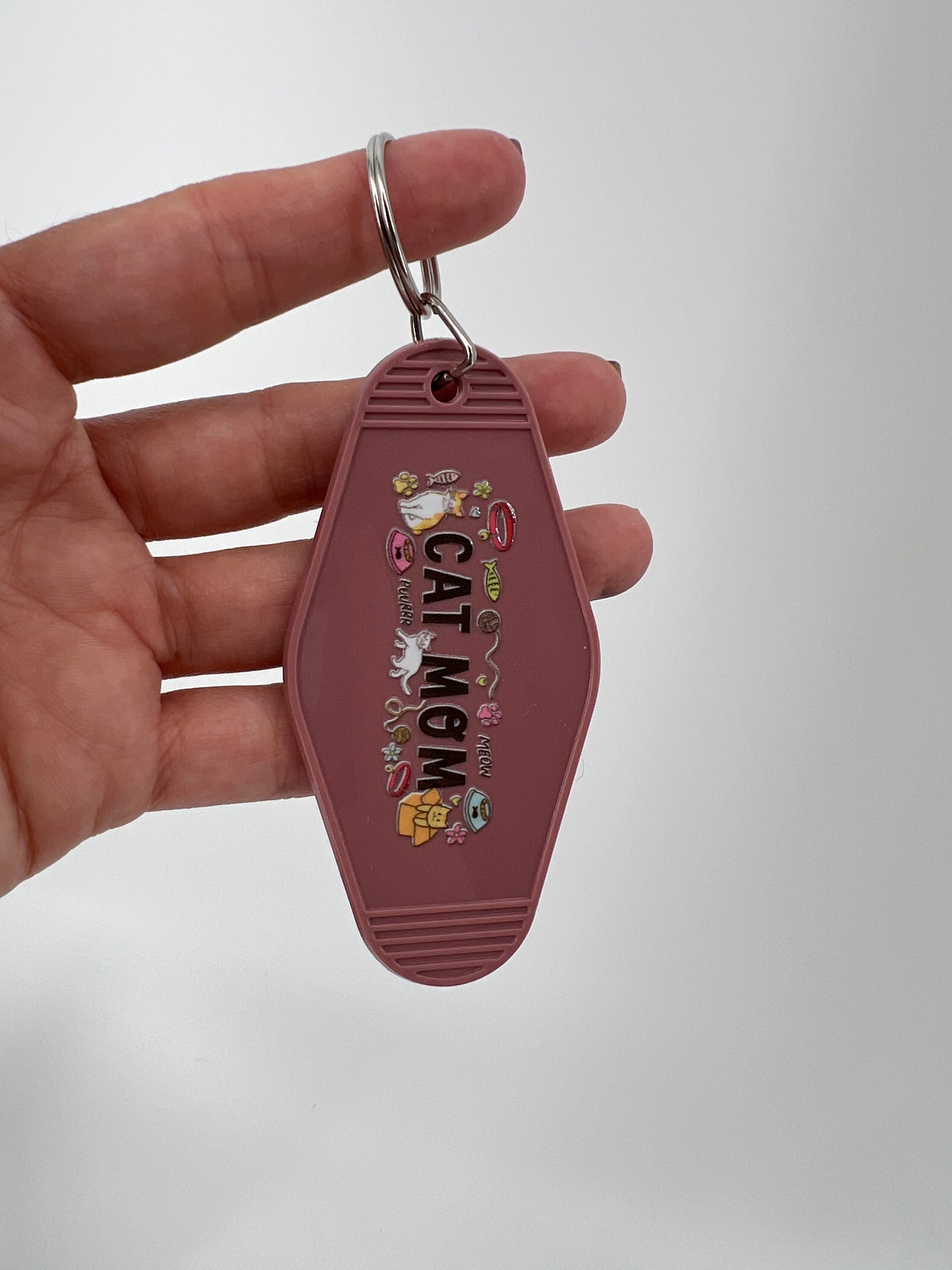 Dog and Cat Mom Motel Keychain Collection