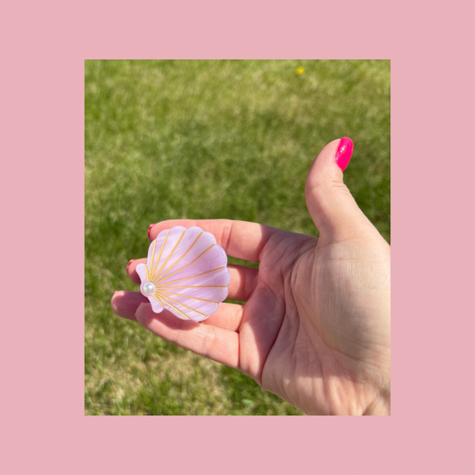 Beachy Seashell Hair Claw Clips